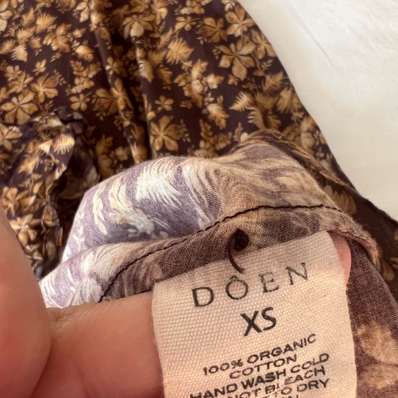 Doen Brown Floral Long Sleeve Dress - Picture 4 of 5